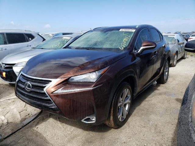 JTJYARBZ9H2070254 - 2017 LEXUS NX 200T BA BURGUNDY photo 2