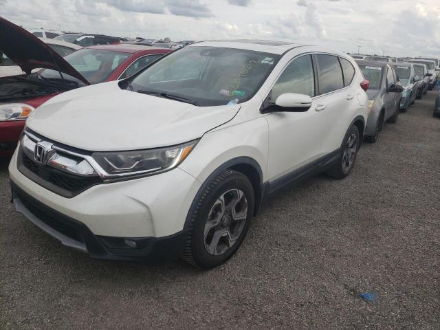 5J6RW1H85HL012896 - 2017 HONDA CR-V EXL WHITE photo 2