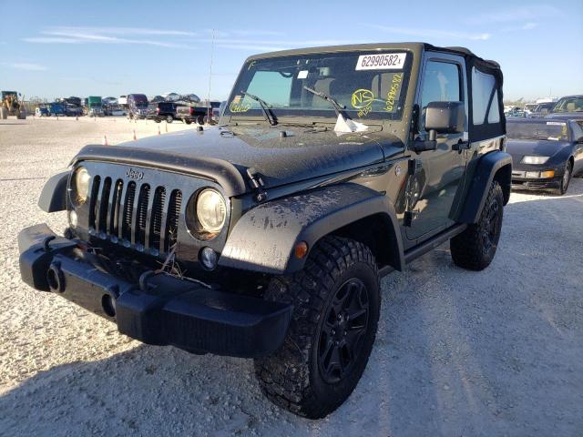 1C4GJWAG0FL768465 - 2015 JEEP WRANGLER S 绿色 照片 2