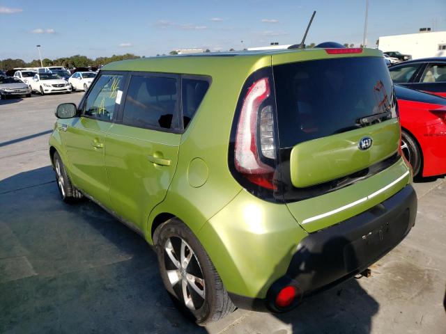 KNDJN2A24G7824747 - 2016 KIA SOUL GREEN photo 3