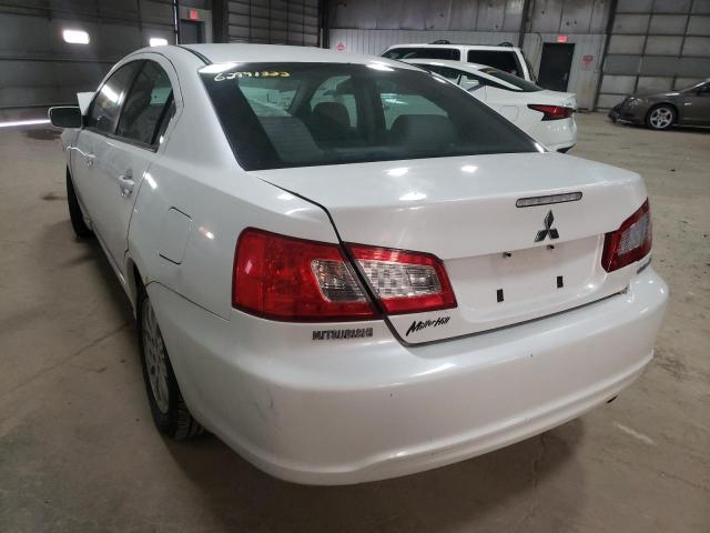 4A32B2FF4BE024220 - 2011 MITSUBISHI GALANT FE WHITE photo 3