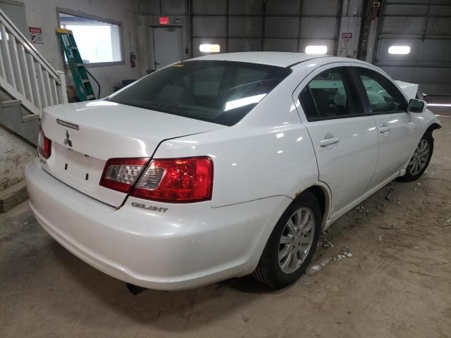 4A32B2FF4BE024220 - 2011 MITSUBISHI GALANT FE WHITE photo 4