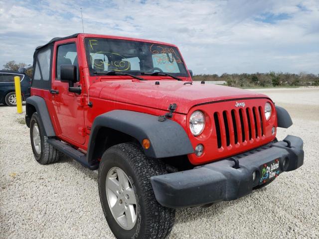 1C4AJWAG2HL668893 - 2017 JEEP WRANGLER S RED photo 1