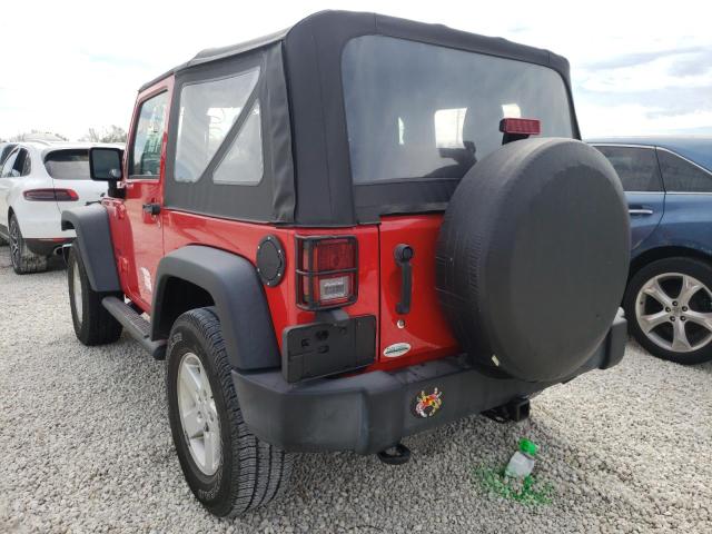 1C4AJWAG2HL668893 - 2017 JEEP WRANGLER S RED photo 3