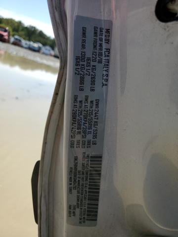 ZFBHRFBB1K6M04793 - 2019 RAM PROMASTER Білий фото 10