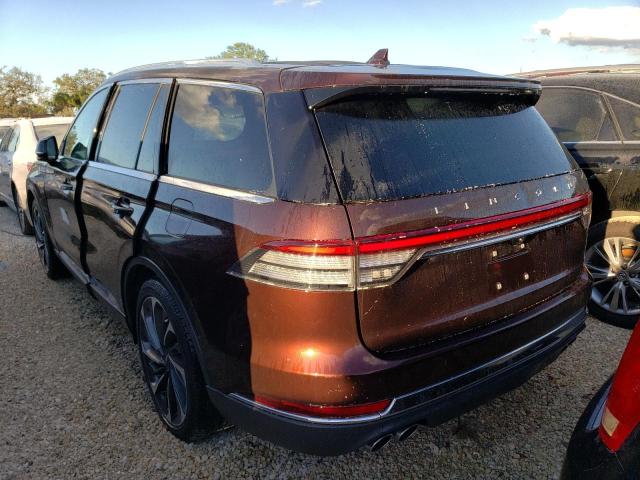 5LM5J7XC1LGL25031 - 2020 LINCOLN AVIATOR RE 棕色 照片 3