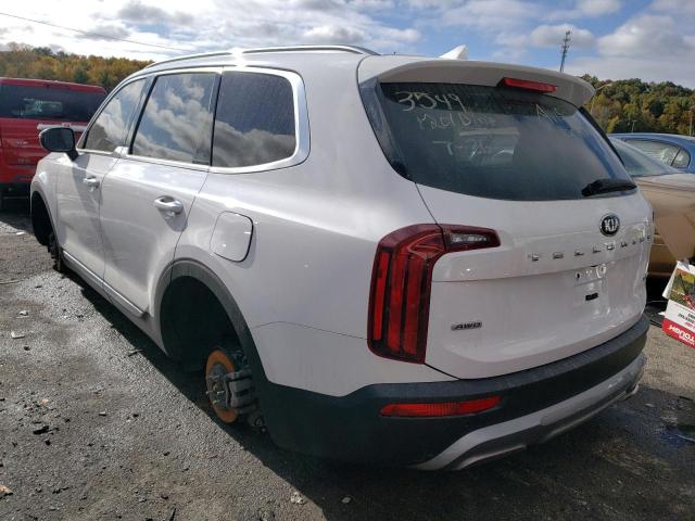 5XYP6DHC7MG136984 - 2021 KIA TELLURIDE WHITE photo 3