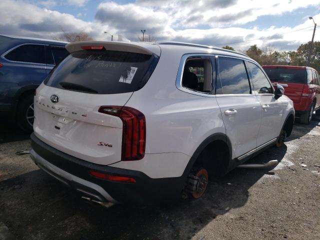 5XYP6DHC7MG136984 - 2021 KIA TELLURIDE WHITE photo 4