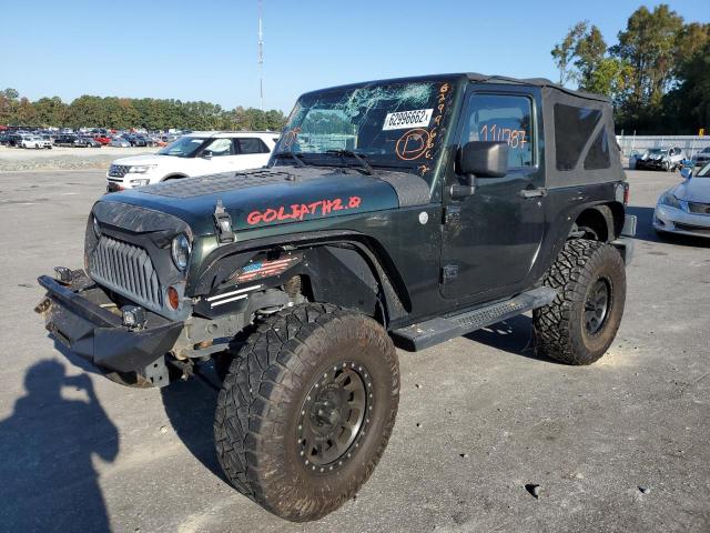 1J4AA2D1XAL233233 - 2010 JEEP WRANGLER S GREEN photo 2