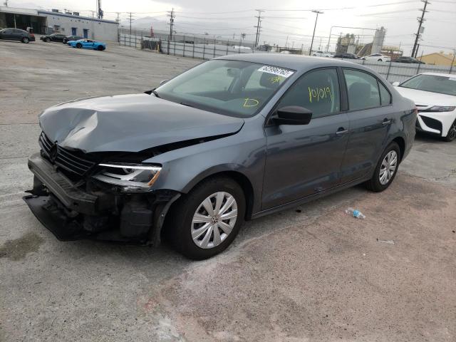 3VW2K7AJ7DM236535 - 2013 VOLKSWAGEN JETTA BASE GRAY photo 2