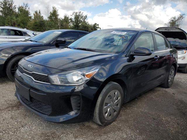 3KPA24AD0LE295328 - 2020 KIA RIO LX BLACK photo 2