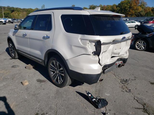 1FM5K8HT1GGC11332 - 2016 FORD EXPLORER P WHITE photo 3