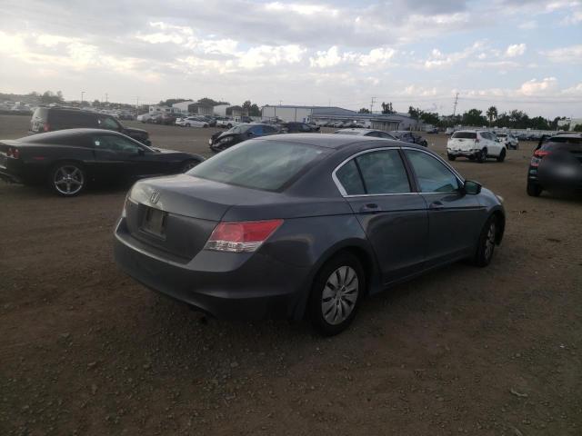 1HGCP2F3XAA038712 - 2010 HONDA ACCORD LX GRAY photo 4