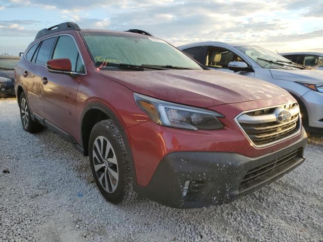 4S4BTAFC5M3133831 - 2021 SUBARU OUTBACK PR RED photo 1