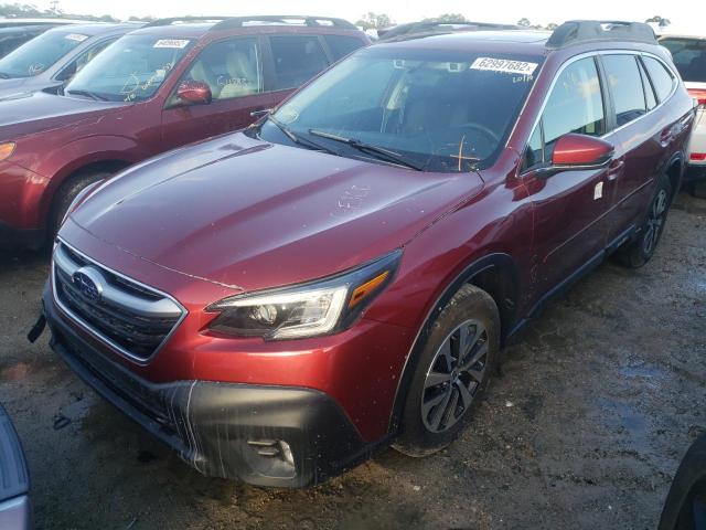 4S4BTAFC5M3133831 - 2021 SUBARU OUTBACK PR RED photo 2