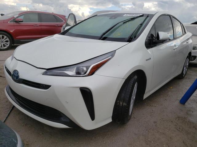 JTDKARFU7L3123687 - 2020 TOYOTA PRIUS L WHITE photo 2