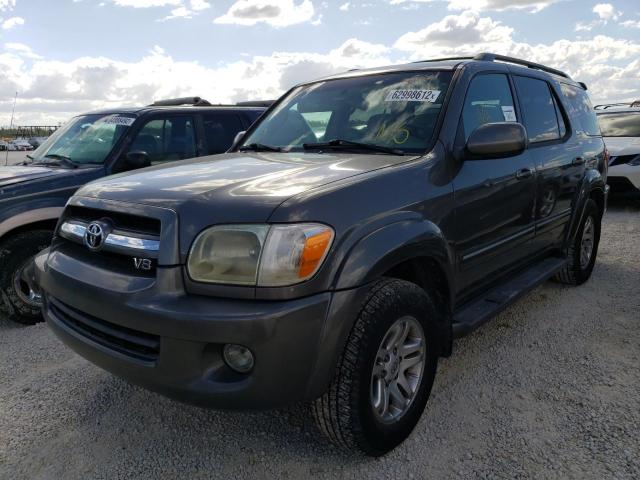 5TDBT48A15S251778 - 2005 TOYOTA SEQUOIA LI GRAY photo 2