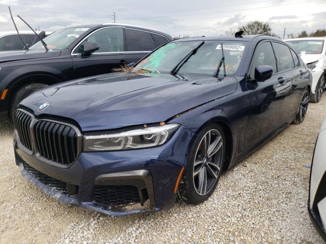 WBA7T4C08MCF40094 - 2021 BMW 740 XI BLUE photo 2