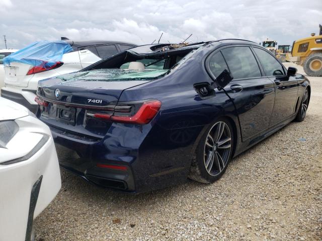 WBA7T4C08MCF40094 - 2021 BMW 740 XI BLUE photo 4