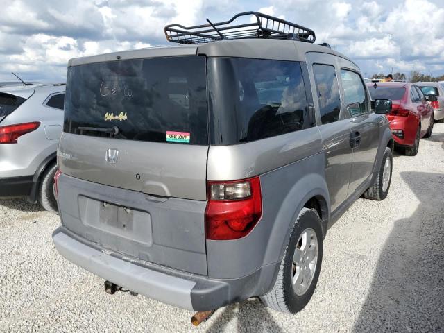 5J6YH28594L004019 - 2004 HONDA ELEMENT EX SILVER photo 4