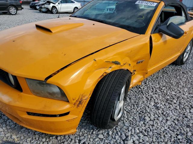 1ZVHT85H785174666 - 2008 FORD MUSTANG GT ORANGE photo 9