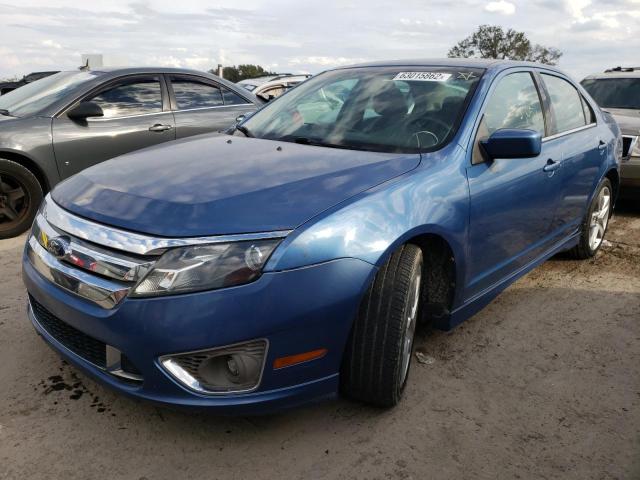 3FAHP0KC9AR207502 - 2010 FORD FUSION SPO BLUE photo 2