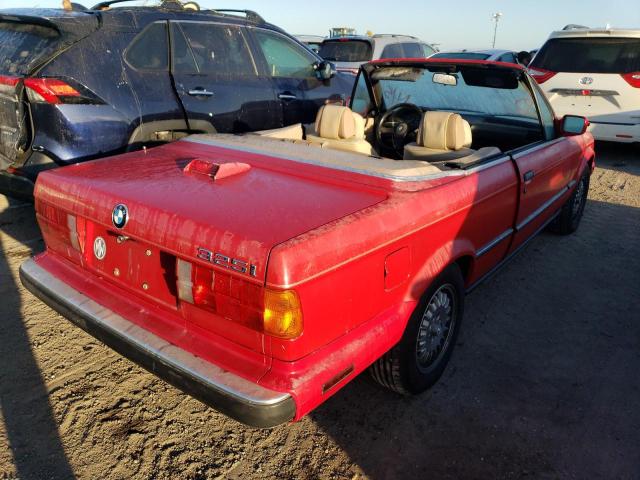 WBABB2300J1944822 - 1988 BMW 325 I AUTO RED photo 4