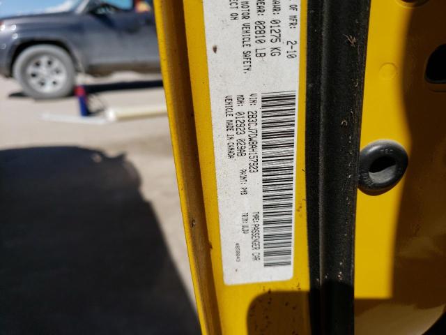 2B3CJ7DW8AH157923 - 2010 DODGE CHALLENGER 黄色 照片 10