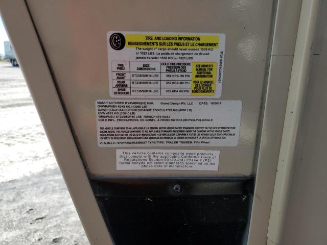 573FR3621G3305437 - 2016 GRAN REFLECTION BEIGE photo 10