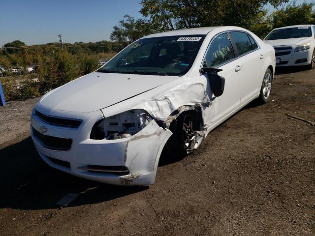 1G1ZG57B494170710 - 2009 CHEVROLET MALIBU LS WHITE photo 2