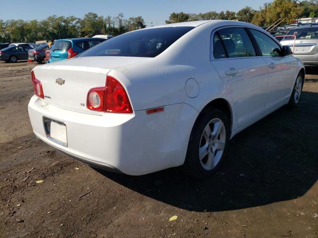 1G1ZG57B494170710 - 2009 CHEVROLET MALIBU LS WHITE photo 4