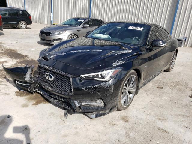 JN1EV7EK2JM342766 - 2018 INFINITI Q60 LUXE 3 BLACK photo 2