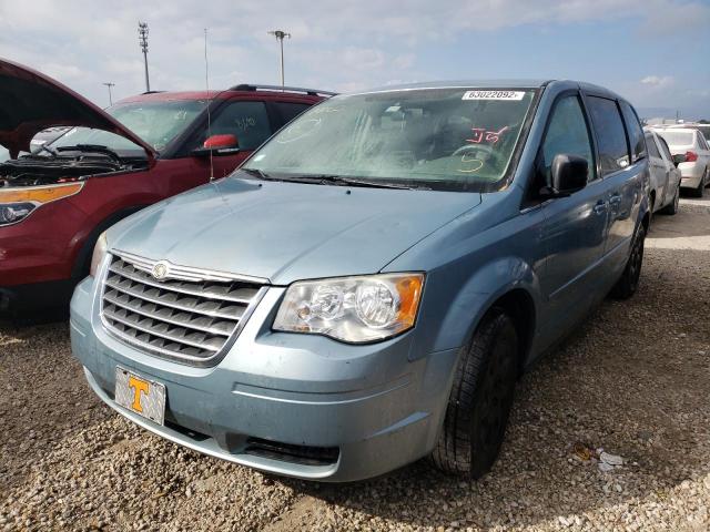 2A8HR44E59R593923 - 2009 CHRYSLER TOWN & COU BLUE photo 2