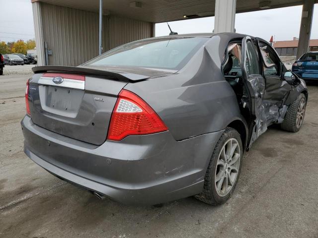 3FAHP0CG1CR208390 - 2012 FORD FUSION SEL GRAY photo 4