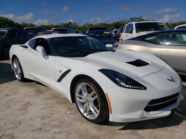 1G1YA2D71J5104173 - 2018 CHEVROLET CORVETTE S WHITE photo 1