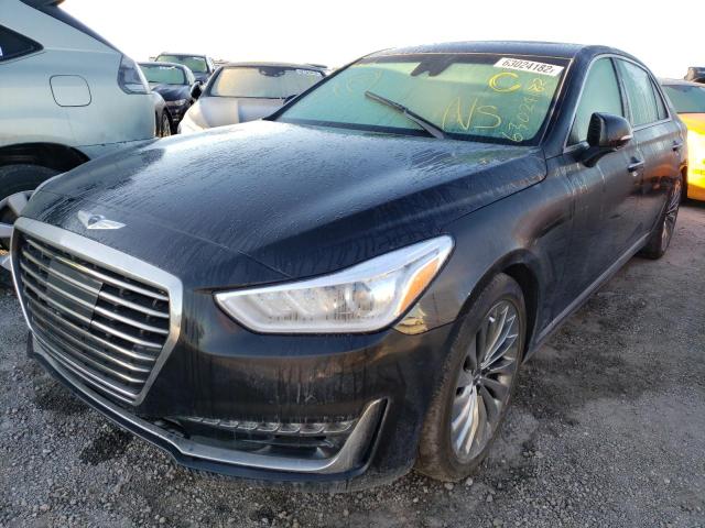 KMHG34JA6KU052583 - 2019 GENESIS G90 PREMIU BLACK photo 2