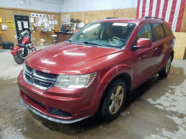 3D4PH1FG2BT515169 - 2011 DODGE JOURNEY MA MAROON photo 2