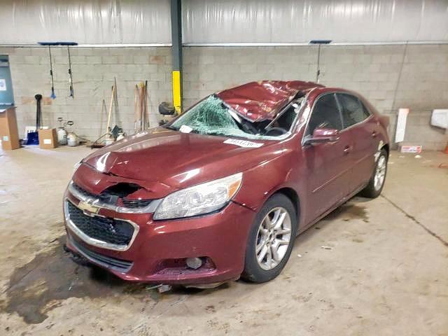 1G11C5SL2FF139254 - 2015 CHEVROLET MALIBU 1LT ბურგუნდია ფოტო 2