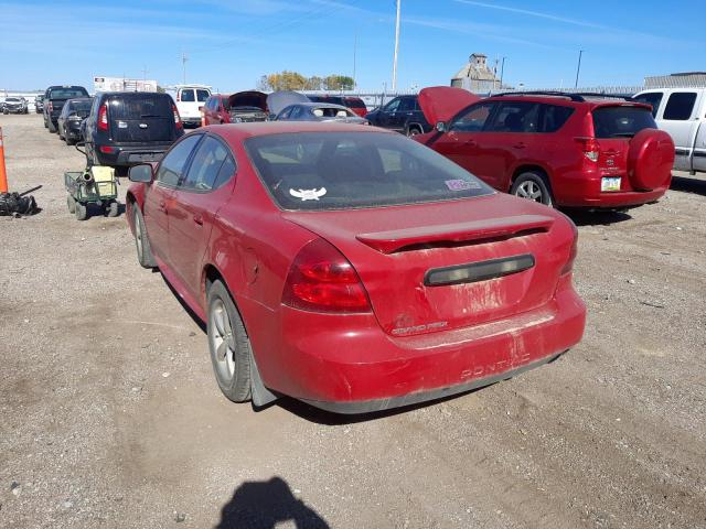 2G2WP552881119576 - 2008 PONTIAC GRAND PRIX წითელი ფოტო 3