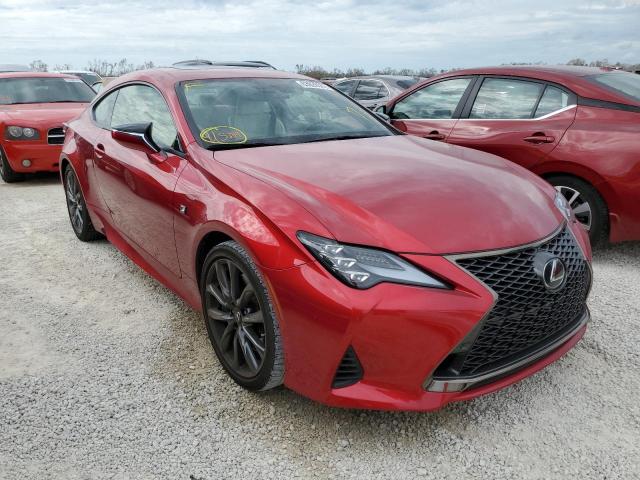 JTHHZ5BC6K5020349 - 2019 LEXUS RC 350 BURGUNDY photo 1