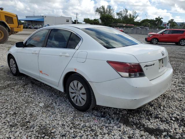 1HGCP26318A061306 - 2008 HONDA ACCORD LX WHITE photo 3