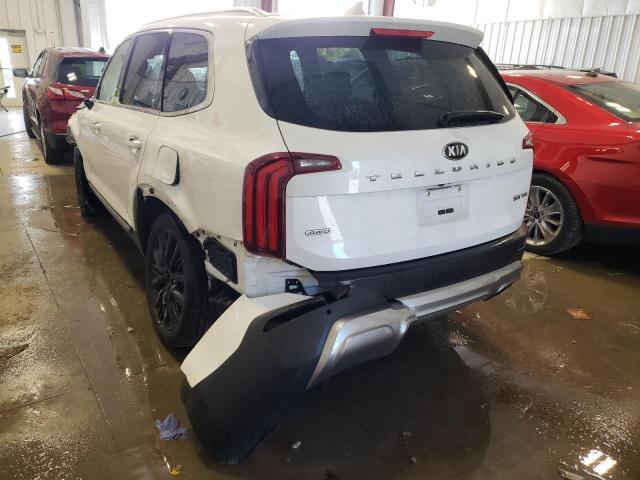 5XYP5DHC6LG065035 - 2020 KIA TELLURIDE WHITE photo 3