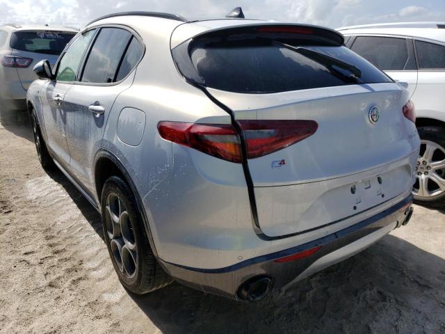 ZASPAKBN3N7D31676 - 2022 ALFA ROMEO STELVIO TI SILVER photo 3