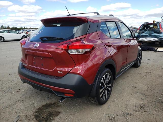 3N1CP5CU9KL491679 - 2019 NISSAN KICKS S RED photo 4