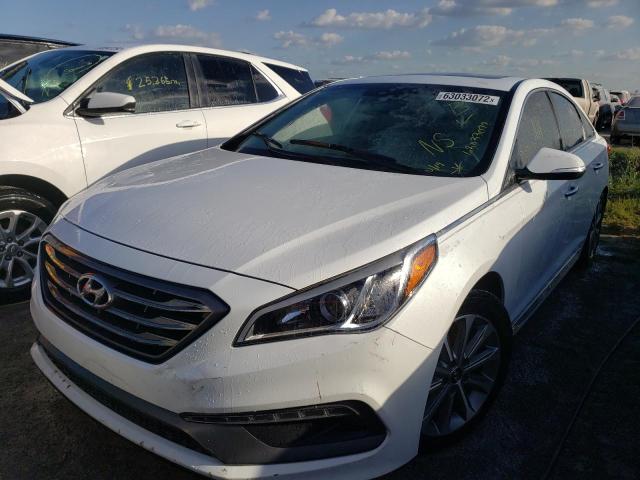 5NPE34AF4GH409753 - 2016 HYUNDAI SONATA SPO WHITE photo 2