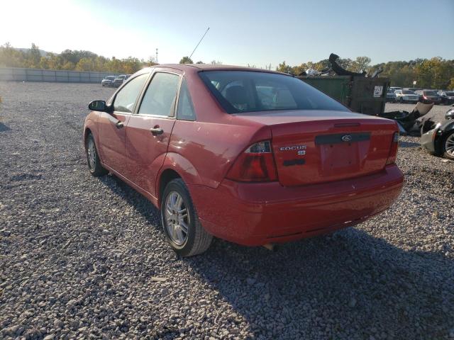 1FAFP34N87W236048 - 2007 FORD FOCUS ZX4 RED photo 3