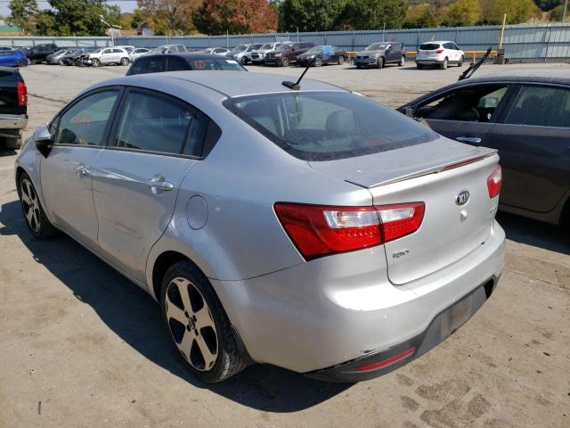 KNADN4A32F6499695 - 2015 KIA RIO EX SILVER photo 3