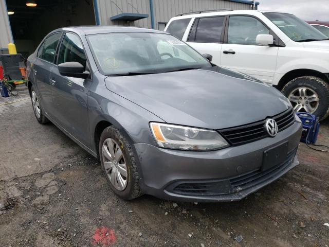 3VW2K7AJ9CM353919 - 2012 VOLKSWAGEN JETTA BASE GRAY photo 1