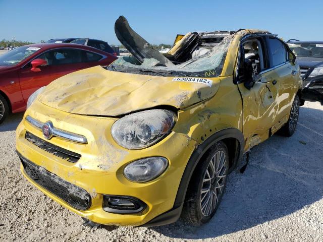 ZFBCFXDB2HP536891 - 2017 FIAT 500X LOUNG YELLOW photo 2