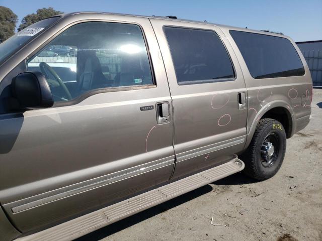 1FMNU42S22ED70755 - 2002 FORD EXCURSION TAN photo 9